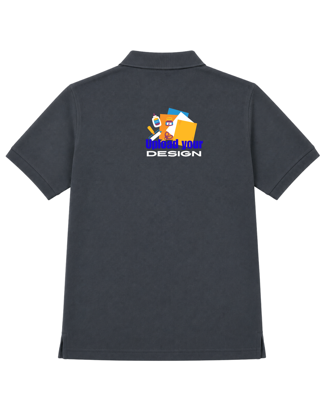 JigriStitch Premium Lycra Polo T-Shirt for Men | 180 GSM Stretch Fabric Charcoal Grey