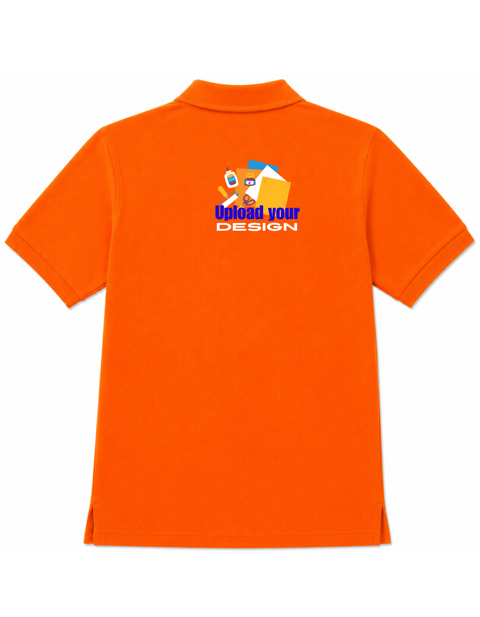 JigriStitch Premium Lycra Polo T-Shirt for Men | 180 GSM Stretch Fabric Orange