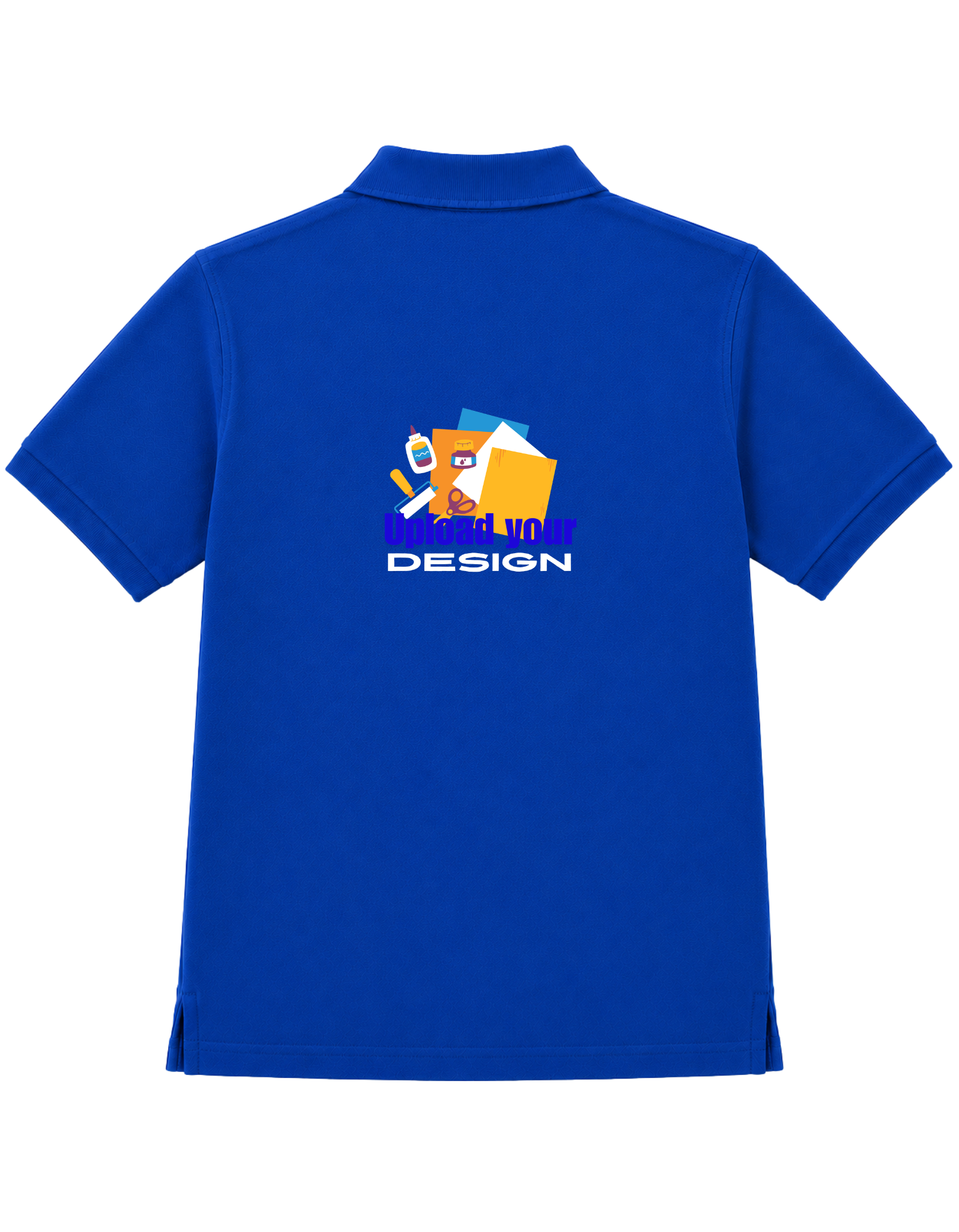 JigriStitch Premium Lycra Polo T-Shirt for Men | 180 GSM Stretch Fabric Royal Blue