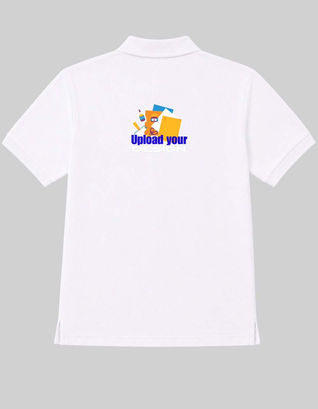 JigriStitch Premium Lycra Polo T-Shirt for Men | 180 GSM Stretch Fabric White