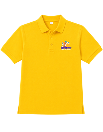 JigriStitch Premium Lycra Polo T-Shirt for Men | 180 GSM Stretch Fabric Yellow