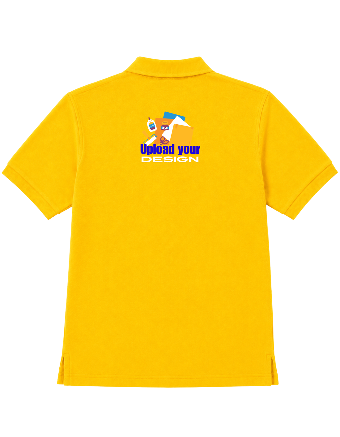 JigriStitch Premium Lycra Polo T-Shirt for Men | 180 GSM Stretch Fabric Yellow
