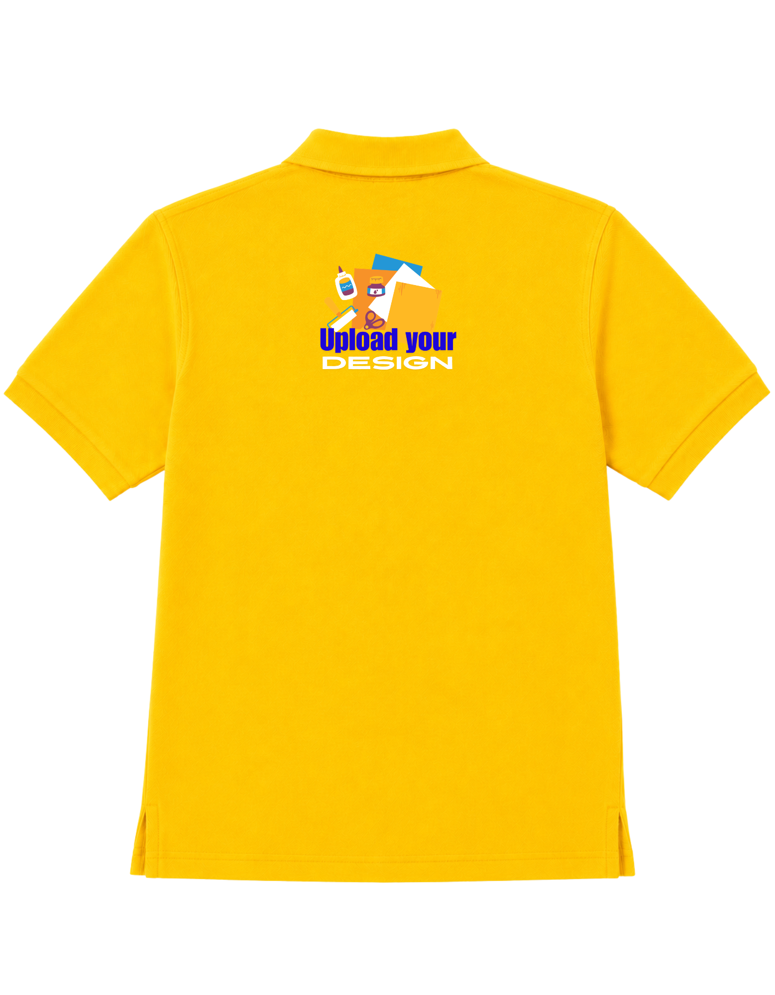 JigriStitch Premium Lycra Polo T-Shirt for Men | 180 GSM Stretch Fabric Yellow