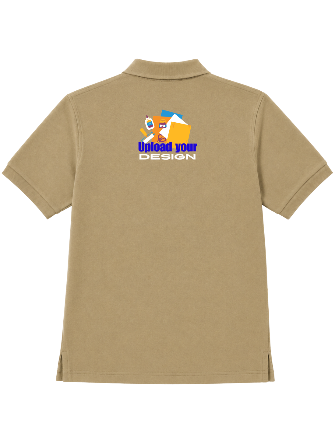 JigriStitch Premium Lycra Polo T-Shirt for Men | 180 GSM Stretch Fabric Khaki