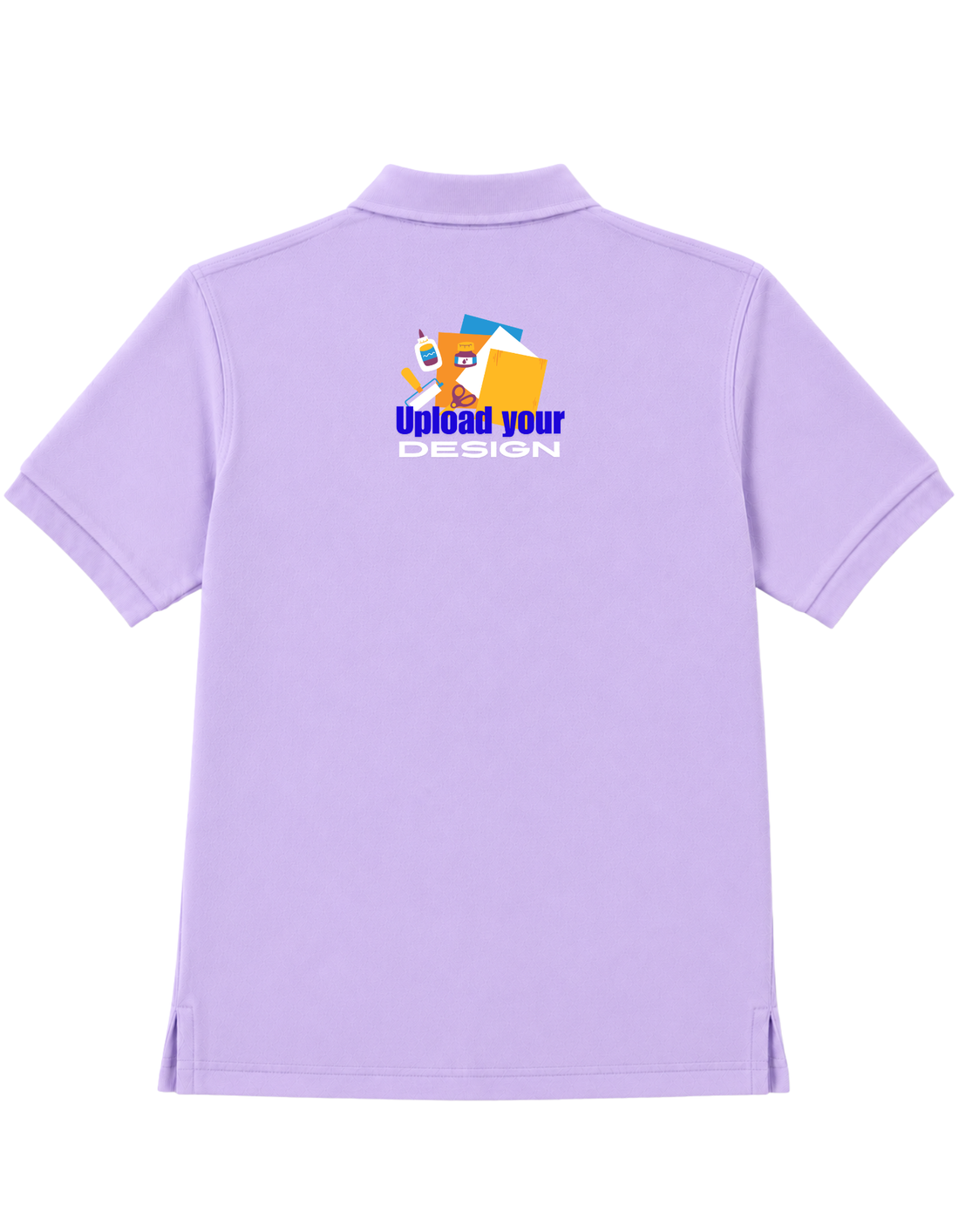 JigriStitch Premium Lycra Polo T-Shirt for Men | 180 GSM Stretch Fabric Lavender