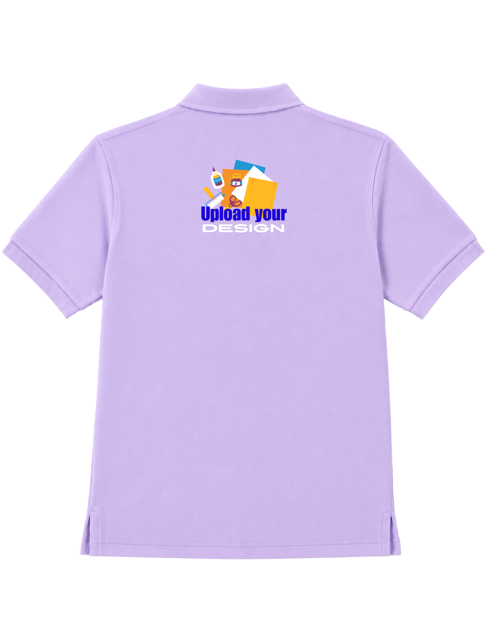 JigriStitch Premium Lycra Polo T-Shirt for Men | 180 GSM Stretch Fabric Lavender