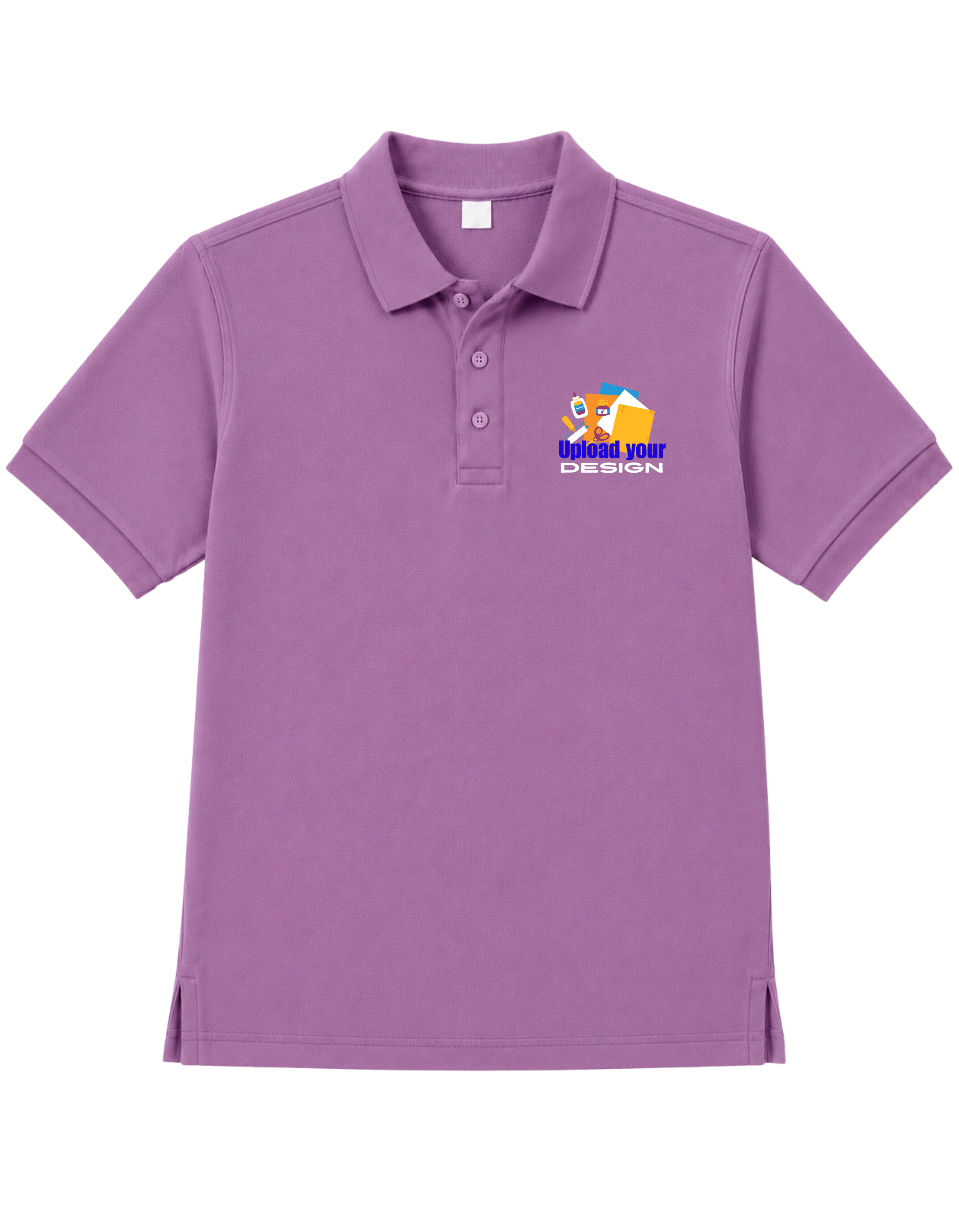 JigriStitch Premium Lycra Polo T-Shirt for Men | 180 GSM Stretch Fabric Mauve Purple