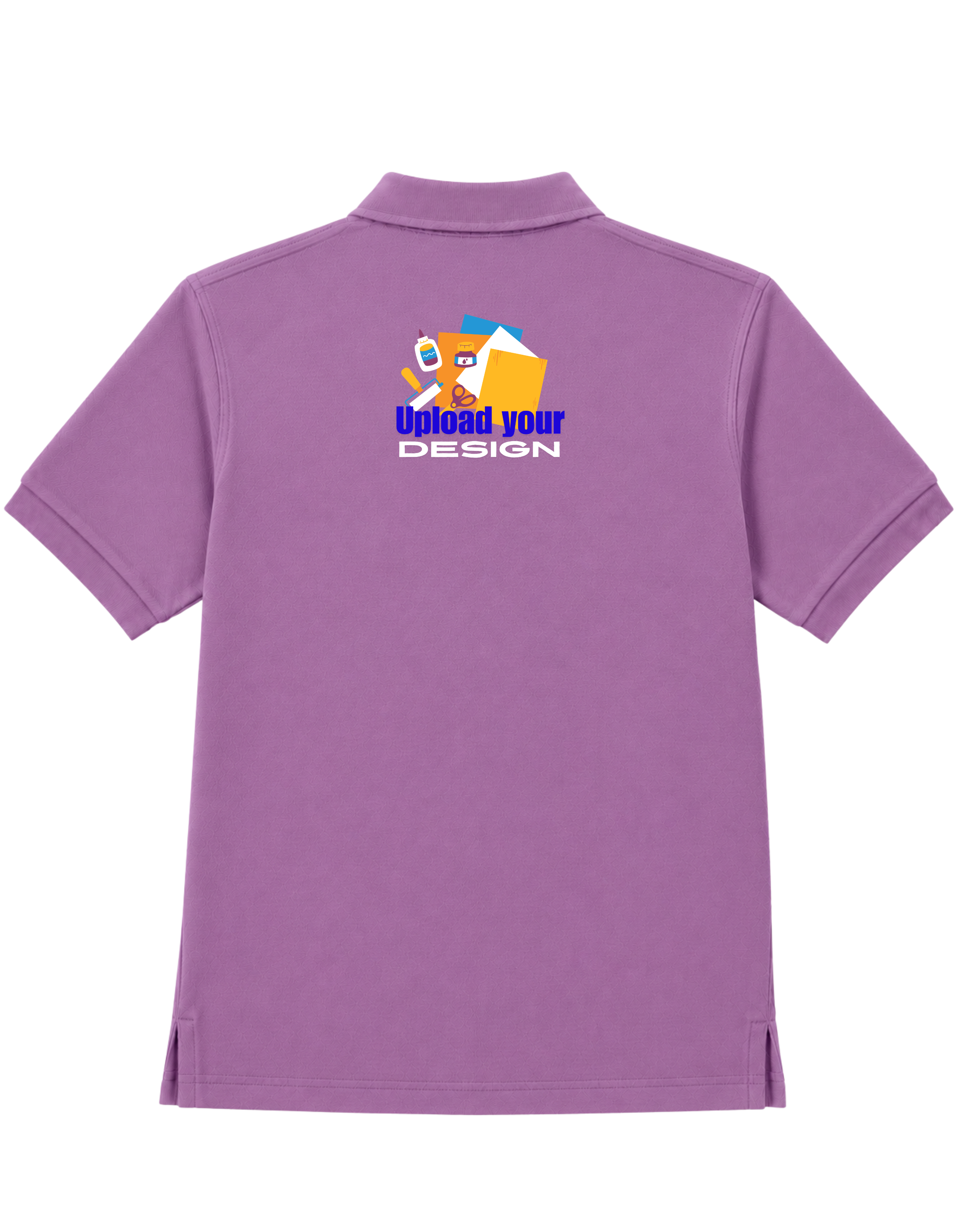 JigriStitch Premium Lycra Polo T-Shirt for Men | 180 GSM Stretch Fabric Mauve Purple