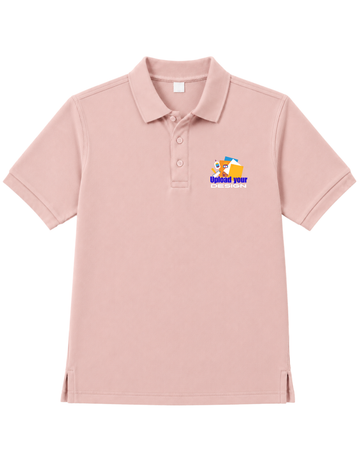 JigriStitch Premium Lycra Polo T-Shirt for Men | 180 GSM Stretch Fabric Beige Pink