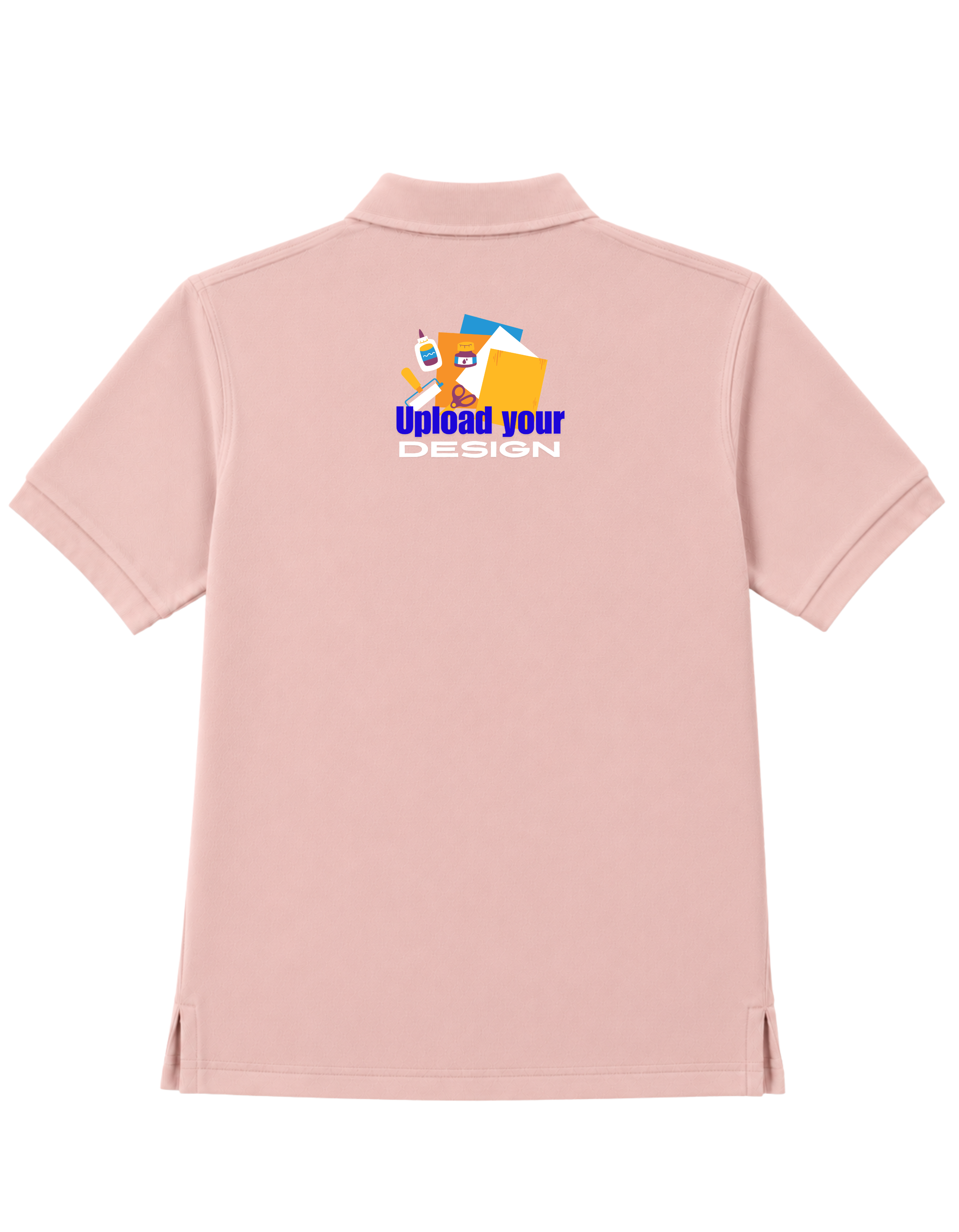 JigriStitch Premium Lycra Polo T-Shirt for Men | 180 GSM Stretch Fabric Beige Pink
