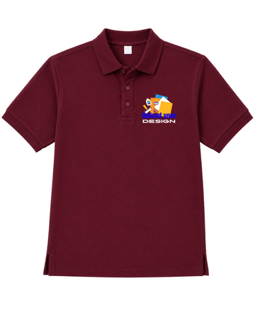 JigriStitch Premium Lycra Polo T-Shirt for Men | 180 GSM Stretch Fabric Maroon