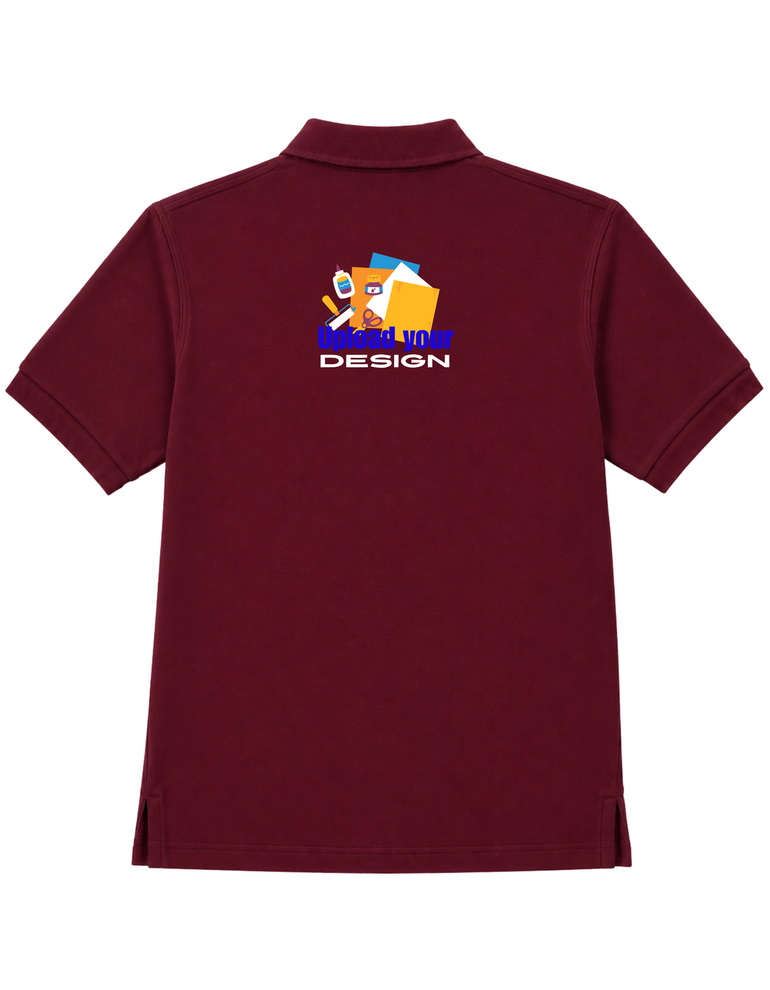 JigriStitch Premium Lycra Polo T-Shirt for Men | 180 GSM Stretch Fabric Maroon
