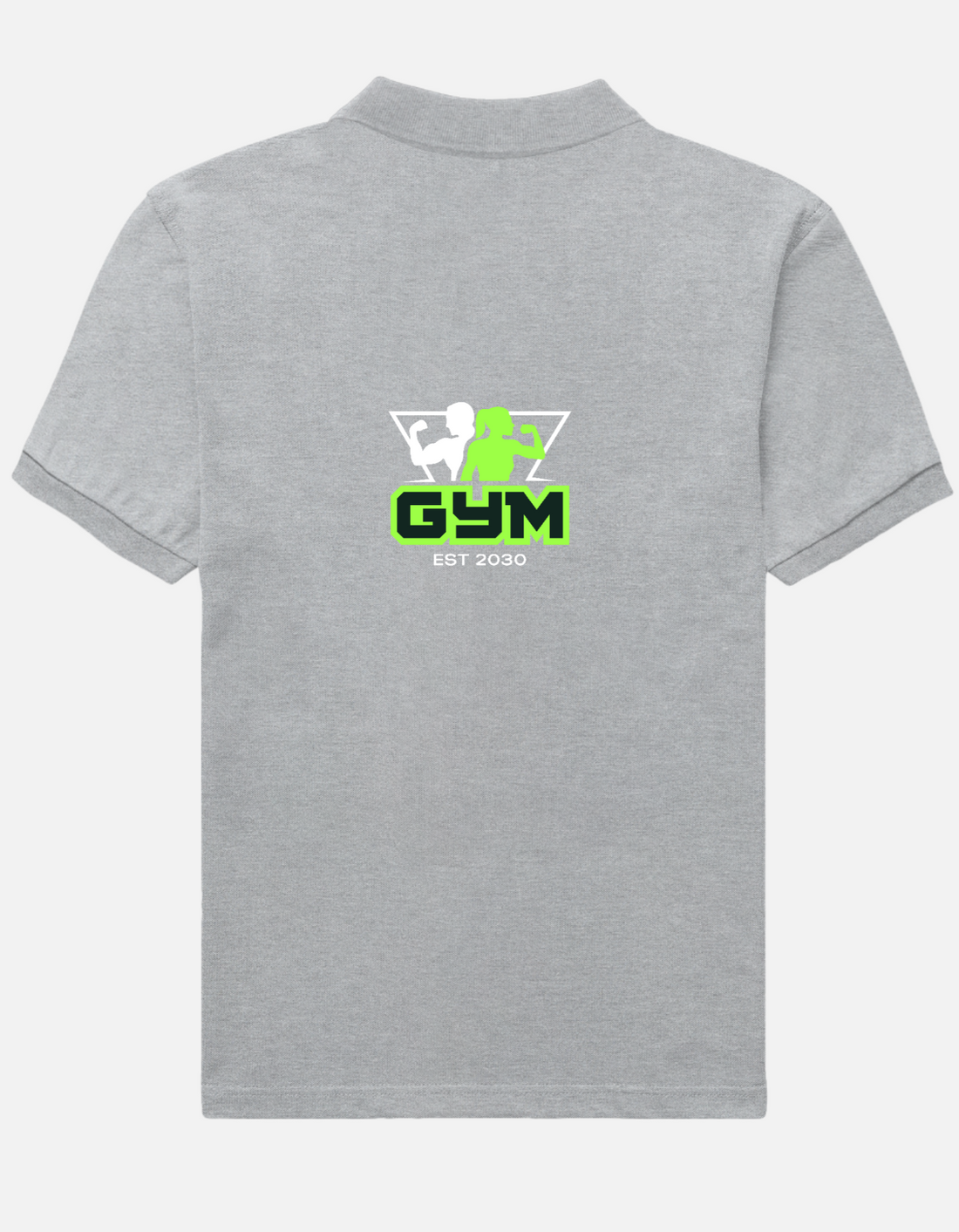Light Grey Personalized Polo T-Shirt for Men | Custom Logo & Embroidery Polo