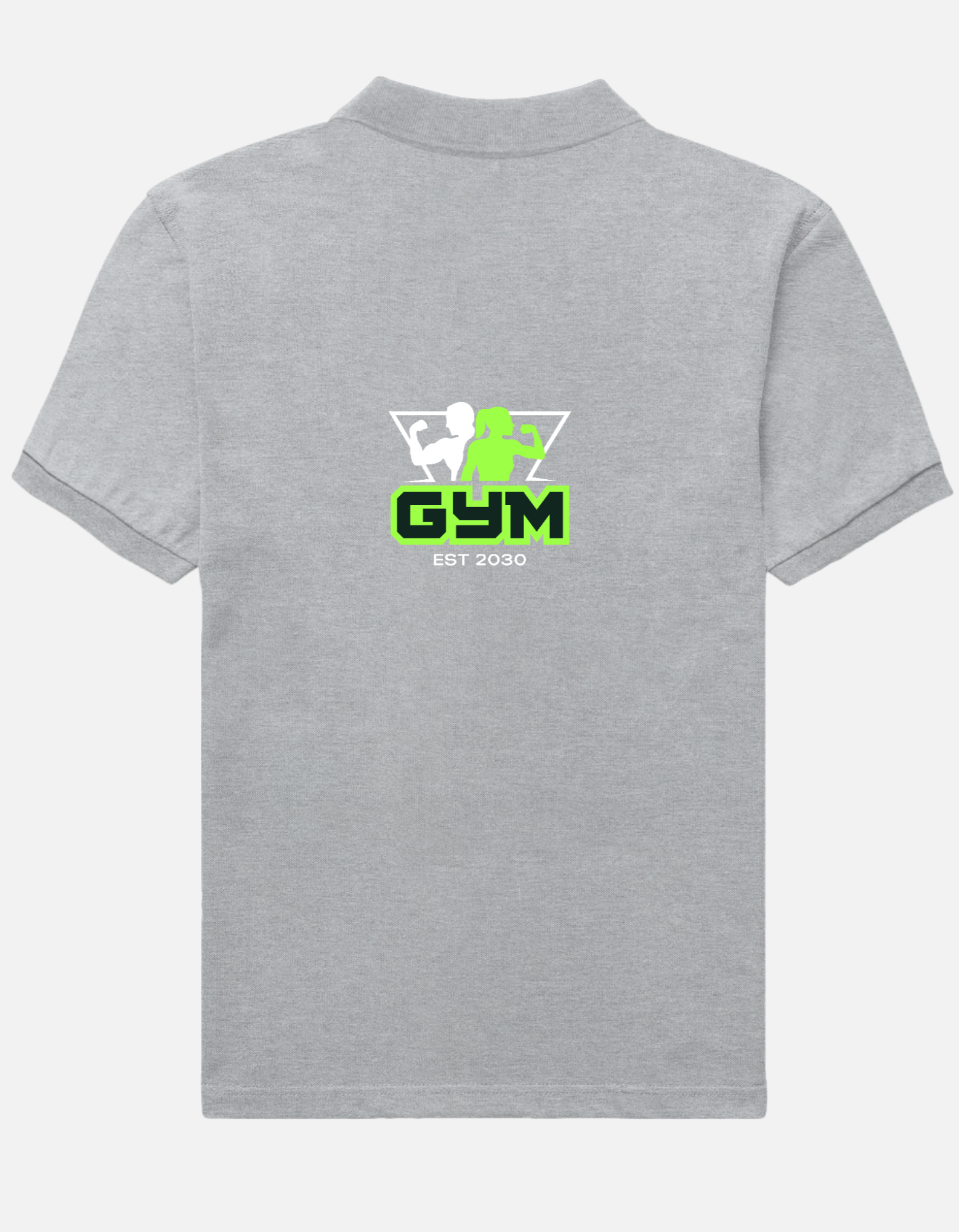 Light Grey Personalized Polo T-Shirt for Men | Custom Logo & Embroidery Polo