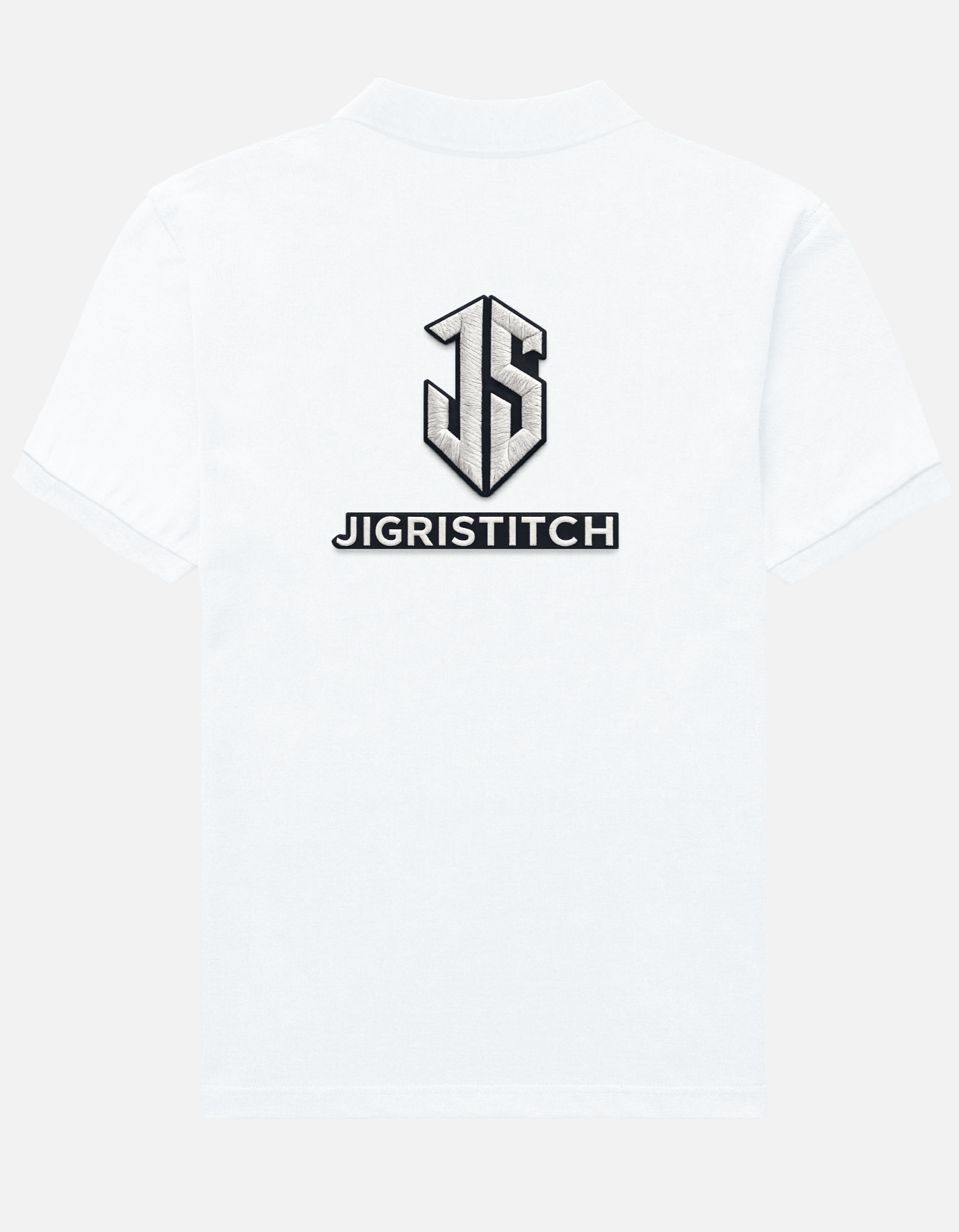 White Custom Polo T-Shirt for Men | Personalized Logo & Name Printing